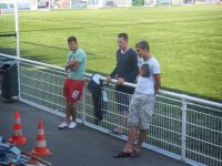 Les parrains Brendan Chardonnet (Pro) et Joffrey Lidouren (stagiaire pro) au Stade Brestois 29