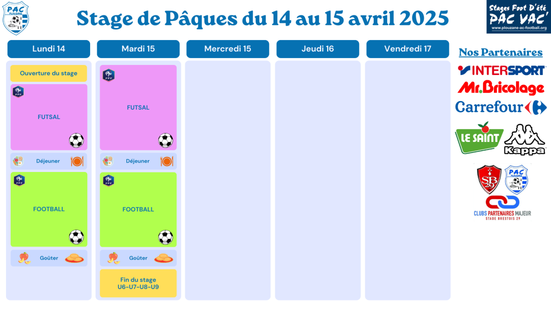 Stages PAC VAC' n°2 