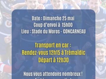 🏆🚌𝗗𝗘́𝗣𝗟𝗔𝗖𝗘𝗠𝗘𝗡𝗧 𝗙𝗜𝗡𝗔𝗟𝗘 𝗖𝗢𝗨𝗣𝗘 𝗗𝗨 𝗖𝗢𝗡𝗦𝗘𝗜𝗟 𝗗𝗘́𝗣𝗔𝗥𝗧𝗘𝗠𝗘𝗡𝗧𝗔𝗟🚌🏆

Pour nos nombreux supporters qui ont réservé une place dans le car :
- Rendez-vous demain 𝟭𝟮𝗵𝟭𝟱 𝗮̀...
