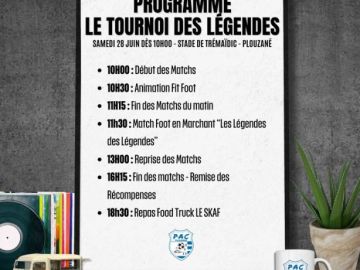 ⚽️📣 𝗣𝗥𝗢𝗚𝗥𝗔𝗠𝗠𝗘 𝗧𝗢𝗨𝗥𝗡𝗢𝗜 𝗗𝗘𝗦 𝗟𝗘́𝗚𝗘𝗡𝗗𝗘𝗦 𝟮𝟬𝟮𝟱 📣⚽️

Ce samedi, c’est LE rendez-vous à ne pas manquer à Plouzané ! 🔥 
➡️Rendez-vous ce 𝘀𝗮𝗺𝗲𝗱𝗶 𝟮𝟴 𝗝𝘂𝗶𝗻 𝗮𝘂 𝗦𝘁𝗮𝗱𝗲 𝗱𝗲...