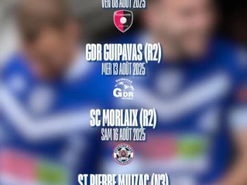 ⚽️ 𝗥𝗘́𝗚𝗜𝗢𝗡𝗔𝗟𝗘 𝟮 - 𝗠𝗔𝗧𝗖𝗛𝗦 𝗗𝗘 𝗣𝗥𝗘́𝗣𝗔𝗥𝗔𝗧𝗜𝗢𝗡⚽️

Voici les matchs de préparation de notre équipe première ! 😆

➡️ Restez connectés pour plus d’informations !

💙🤍
