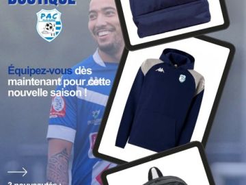 📢 𝗟𝗮 𝗯𝗼𝘂𝘁𝗶𝗾𝘂𝗲 𝗱𝘂 𝗣𝗔𝗖 𝗳𝗮𝗶𝘁 𝘀𝗼𝗻 𝗴𝗿𝗮𝗻𝗱 𝗿𝗲𝘁𝗼𝘂𝗿 !

La nouvelle saison démarre fort 🔵⚪ : la boutique du 𝗣𝗹𝗼𝘂𝘇𝗮𝗻𝗲 𝗔𝗖 rouvre ses portes et vous réserve de belles...