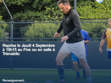 ⚽️𝗥𝗲𝗽𝗿𝗶𝘀𝗲 𝗱𝘂 𝗙𝗼𝗼𝘁 𝗲𝗻 𝗠𝗮𝗿𝗰𝗵𝗮𝗻𝘁 𝗮𝘂 𝗣𝗹𝗼𝘂𝘇𝗮𝗻𝗲́ 𝗔𝗖 𝗙𝗼𝗼𝘁𝗯𝗮𝗹𝗹 !! ⚽️

Rendez-vous le 𝗷𝗲𝘂𝗱𝗶 𝟰 𝘀𝗲𝗽𝘁𝗲𝗺𝗯𝗿𝗲 𝗮̀ 𝟭𝟵𝗵𝟭𝟱 pour la reprise, au  𝗙𝗶𝘃𝗲 ou à la 𝘀𝗮𝗹𝗹𝗲 𝗱𝗲...
