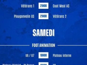 ⚽️ 𝘼𝙂𝙀𝙉𝘿𝘼 𝘿𝙐 𝙒𝙀𝙀𝙆-𝙀𝙉𝘿 ⚽️

Voici toutes les rencontres de nos bleus ce week-end !

𝘼𝙇𝙇𝙀𝙕 𝙇𝙀 𝙋𝘼𝘾 💙🤍