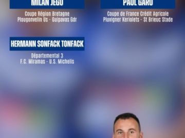 ⚽️ 𝘿𝙀́𝙎𝙄𝙂𝙉𝘼𝙏𝙄𝙊𝙉 𝘼𝙍𝘽𝙄𝙏𝙍𝙀𝙎 ⚽️

Voici les désignations de nos arbitres pour ce week-end ! 🔥

💙🤍