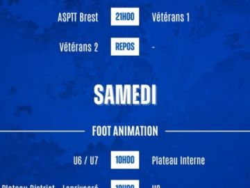 ⚽️ 𝘼𝙂𝙀𝙉𝘿𝘼 𝘿𝙐 𝙒𝙀𝙀𝙆-𝙀𝙉𝘿 ⚽️

Voici toutes les rencontres de nos bleus ce week-end ! 🤩

𝘼𝙇𝙇𝙀𝙕 𝙇𝙀 𝙋𝘼𝘾 💙🤍