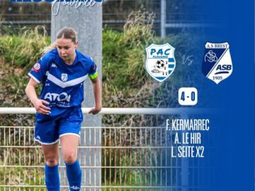 ⚽️ 𝙍𝙀́𝙎𝙐𝙇𝙏𝘼𝙏 𝘿𝙐 𝙒𝙀𝙀𝙆-𝙀𝙉𝘿 ⚽️

Belle victoire de nos féminines ce week-end ! 🤩⤵️

💙🤍