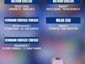 ⚽️ 𝘿𝙀́𝙎𝙄𝙂𝙉𝘼𝙏𝙄𝙊𝙉 𝘼𝙍𝘽𝙄𝙏𝙍𝙀𝙎 ⚽️

Voici les désignations de nos arbitres pour ce week-end ! 🔥

💙🤍