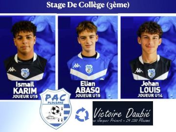 ⚽️ Immersion au cœur du club : nos stagiaires de 3ème à l'honneur !

Cette semaine, le PAC Football a eu le plaisir d'accueillir trois jeunes motivés du...