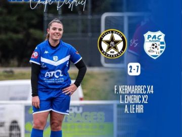 ⚽️ 𝙍𝙀́𝙎𝙐𝙇𝙏𝘼𝙏 𝘿𝙐 𝙒𝙀𝙀𝙆-𝙀𝙉𝘿 ⚽️

Belle victoire de nos féminines en Coupe du District ! 🤩
👉 Direction les quarts de finale ! 

💙🤍