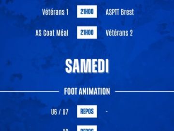 ⚽️ 𝘼𝙂𝙀𝙉𝘿𝘼 𝘿𝙐 𝙒𝙀𝙀𝙆-𝙀𝙉𝘿 ⚽️

Même pendant les vacances, plusieurs de nos équipes sont sur le terrain ce week-end ! 💪

Découvrez toutes les rencontres  ⤵️

𝘼𝙇𝙇𝙀𝙕...